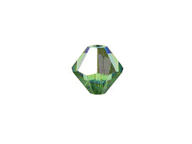 Swarovski Crystal, #5328 Bicone Beads 6mm, Erinite AB, Wholesale Packs - BeadPrism
