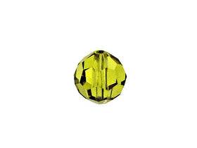 Swarovski 5000 Round Crystal Faceted Beads LIME | 6mm | Small & Wholesale Packs - BeadPrism