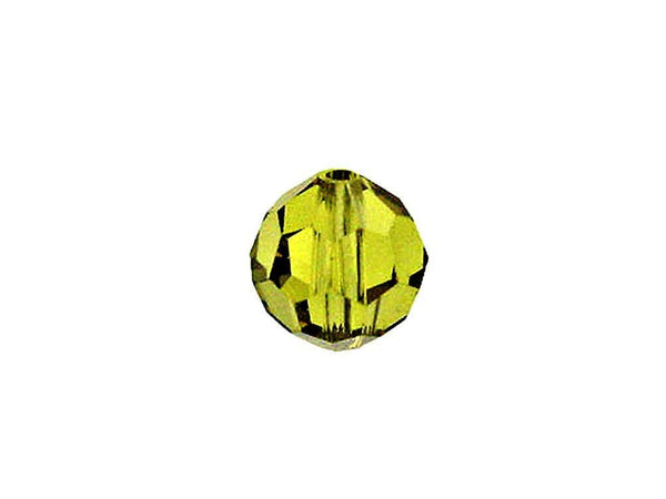 Swarovski 5000 Round Crystal Faceted Beads LIME | 6mm | Small & Wholesale Packs - BeadPrism
