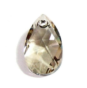 Swarovski Crystal, #6106 Pear Shape Drop Beads 22mm, Crystal Silver Shade, Wholesale Packs - BeadPrism