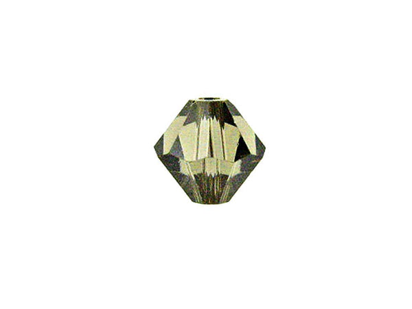 Swarovski Crystal, #5328 Bicone Beads 4mm, Smokey Quartz, Wholesale Packs - BeadPrism