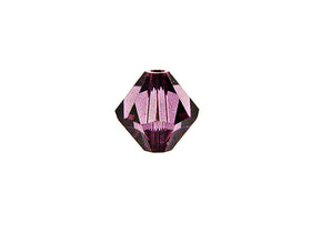 Swarovski Crystal, #5328 Bicone Beads 4mm, Amethyst, Wholesale Packs - BeadPrism