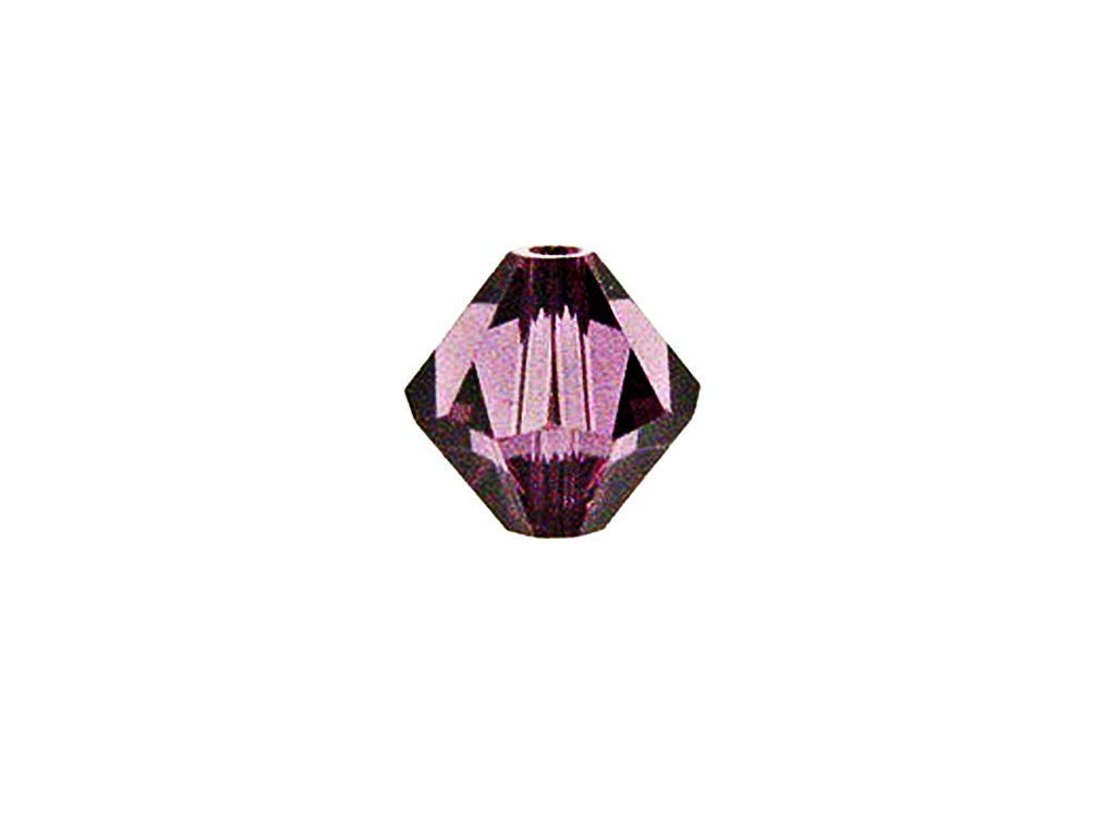 Swarovski Crystal, #5328 Bicone Beads 5mm, Amethyst, Wholesale Packs - BeadPrism
