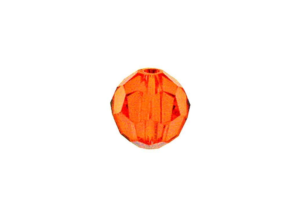 Swarovski 5000 Round Crystal Faceted Beads Red Topaz | 4mm | Small & Wholesale Packs - BeadPrism