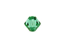 Load image into Gallery viewer, Swarovski Crystal, #5328 Bicone Beads 8mm, Light Emerald, Wholesale Packs - BeadPrism