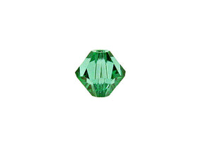 Swarovski Crystal, #5328 Bicone Beads 8mm, Light Emerald, Wholesale Packs - BeadPrism