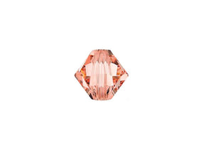Swarovski Crystal, #5328 Bicone Beads 3mm, Rose Peach, Wholesale Packs - BeadPrism