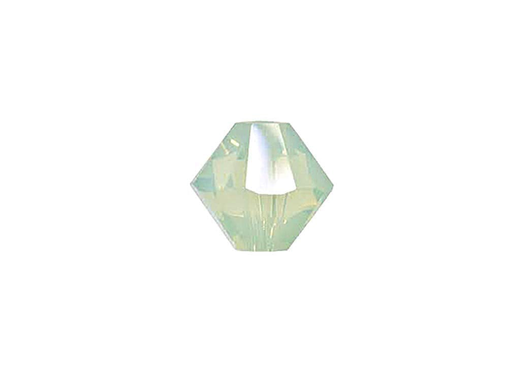 Swarovski Crystal, #5328 Bicone Beads 3mm, Chrysolite Opal, Wholesale Packs - BeadPrism