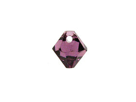 Swarovski Crystal, #6328 Top Drilled Bicone Beads 8mm, Amethyst, Wholesale Packs - BeadPrism
