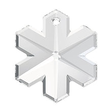 Load image into Gallery viewer, Swarovski Crystal, #6704 Snowflake Pendant 25mm, Crystal, Wholesale Packs - BeadPrism