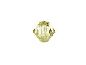 Swarovski Crystal, #5328 Bicone Beads 4mm, Crystal Golden Shadow, Wholesale Packs - BeadPrism