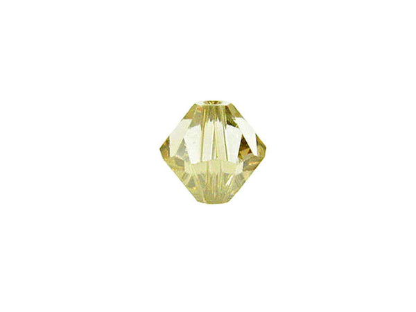 Swarovski Crystal, #5328 Bicone Beads 4mm, Crystal Golden Shadow, Wholesale Packs - BeadPrism
