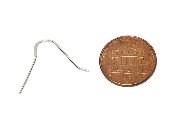 Wholesale Sterling Silver Earwire No Loop, Blank, Choose Package Size - BeadPrism