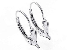Load image into Gallery viewer, Sterling Silver Anti Tarnish Coating Fleur De Lis Leverback Earring With Ring, Choose Package Size - BeadPrism