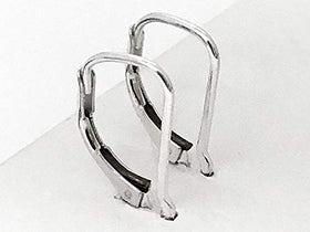 Wholesale Sterling Silver Interchangable Leverback Earring Findings With Notch, Choose Package Size - BeadPrism