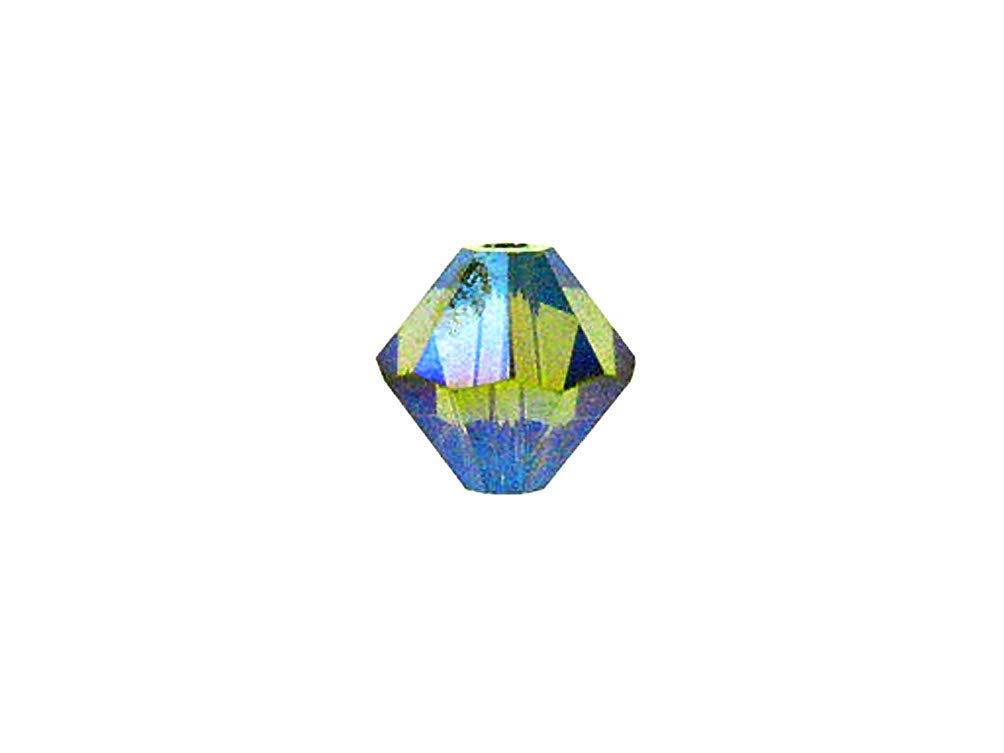 Swarovski Crystal, #5328 Bicone Beads 8mm, Olivine AB 2X, Wholesale Packs - BeadPrism