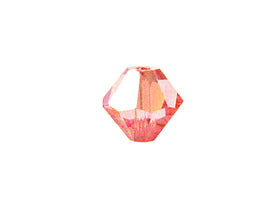Swarovski Crystal, #5328 Bicone Beads 6mm, Light Rose AB, Wholesale Packs - BeadPrism