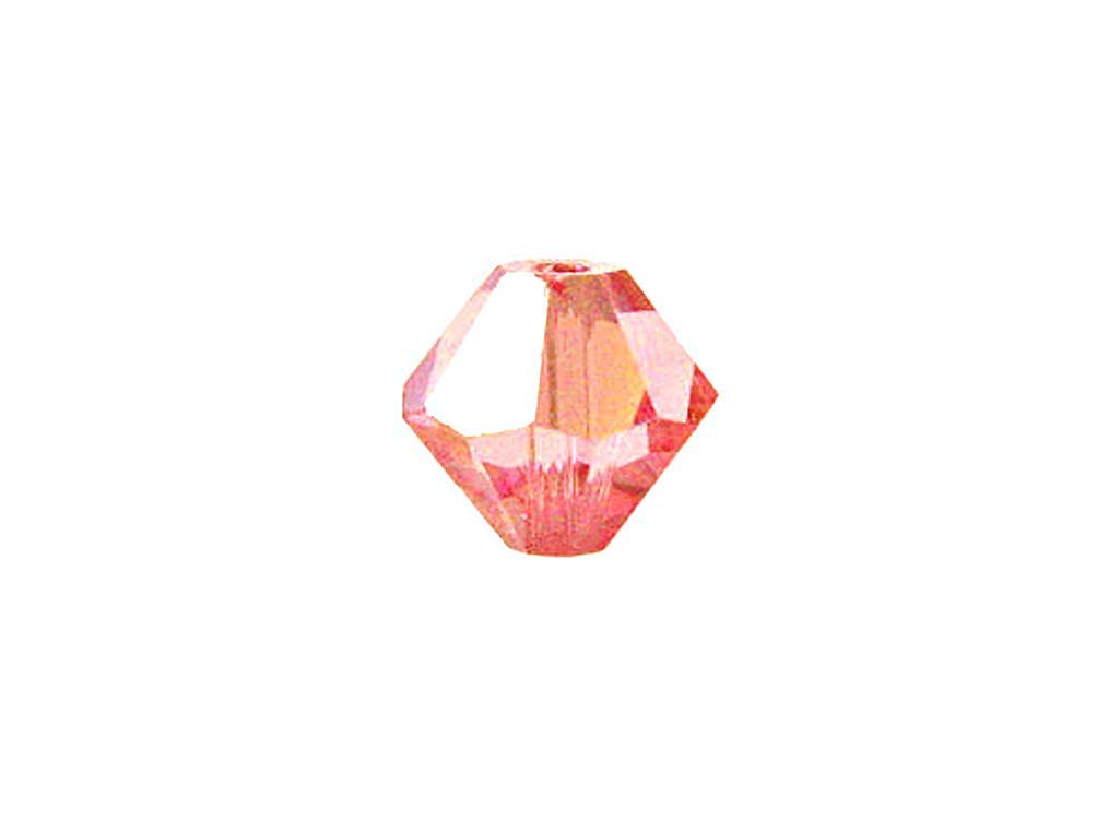 Swarovski Crystal, #5328 Bicone Beads 3mm, Light Rose AB, Wholesale Packs - BeadPrism