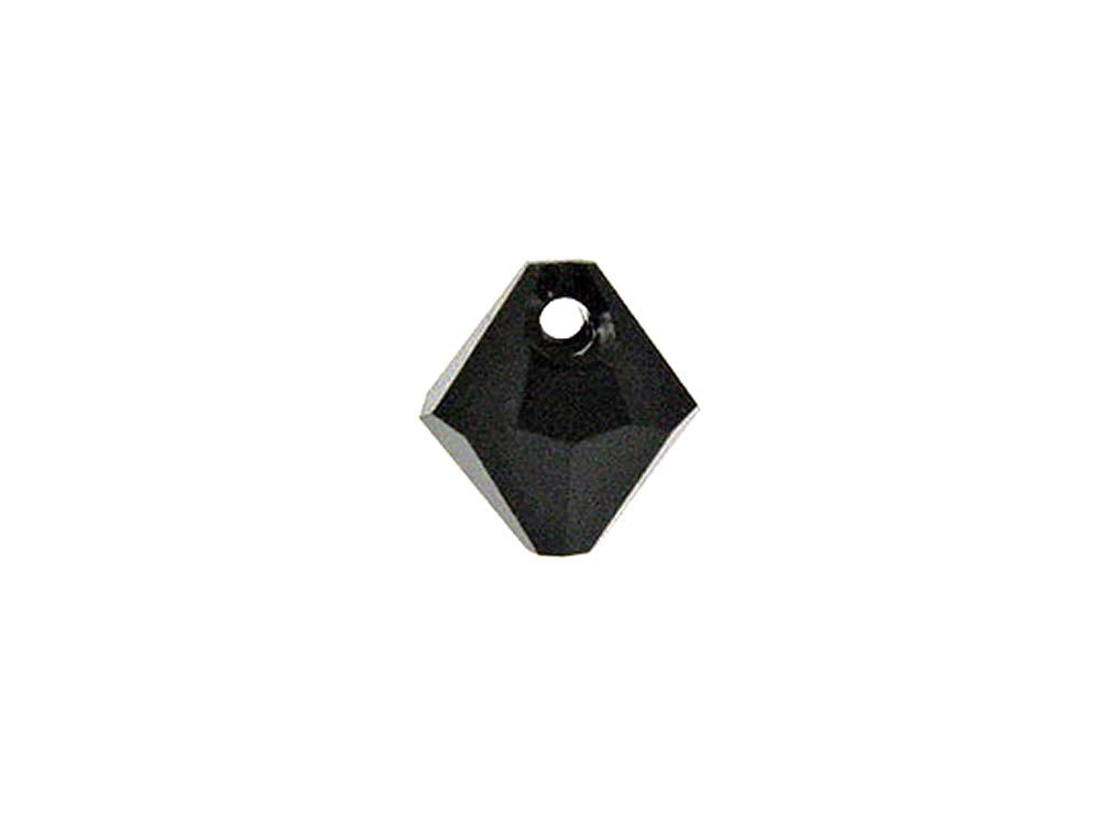 Swarovski Crystal, #6328 Top Drilled Bicone Beads 8mm, JET, Wholesale Packs - BeadPrism