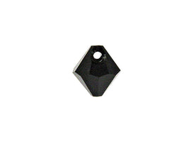 Swarovski Crystal, #6328 Top Drilled Bicone Beads 8mm, JET, Wholesale Packs - BeadPrism