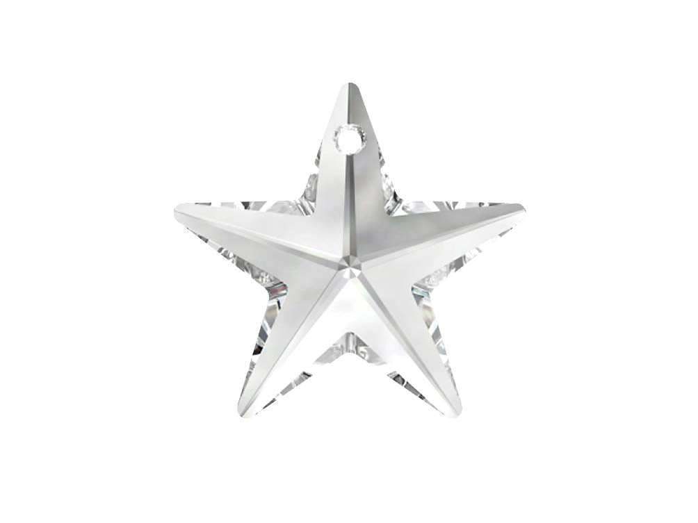 Swarovski Crystal, #6714 Star Pendant 20mm, Crystal, Wholesale Packs