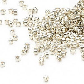Pack of 50 gram GALVANIZED SILVER Miyuki Delicas 11/0 Seed Beads Wholesale - BeadPrism