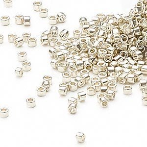 Pack of 50 gram GALVANIZED SILVER Miyuki Delicas 11/0 Seed Beads Wholesale - BeadPrism