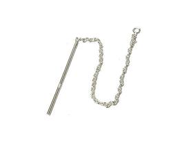 Wholesale Sterling Silver 3" Cable Chain Earring Threader, Choose Package Size - BeadPrism