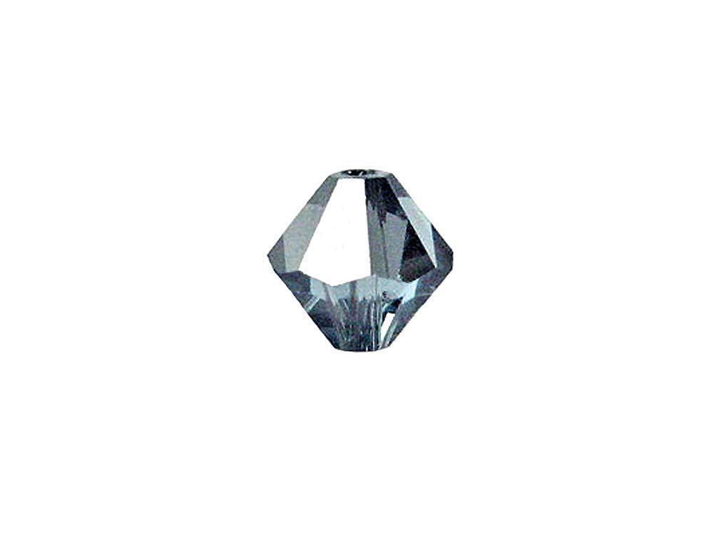Swarovski Crystal, #5328 Bicone Beads 6mm, Aquamarine Satin, Wholesale Packs - BeadPrism