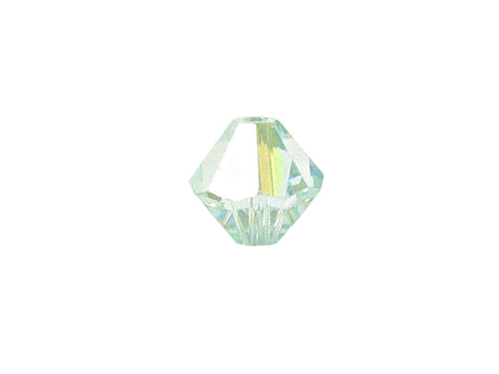 Swarovski Crystal, #5328 Bicone Beads 6mm, Light Azore AB, Wholesale Packs - BeadPrism