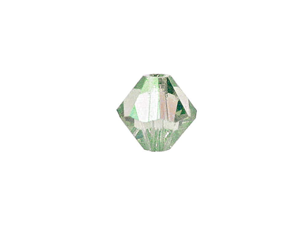 Swarovski Crystal, #5328 Bicone Beads 4mm, Chrysolite Opal AB 2X, Wholesale Packs - BeadPrism