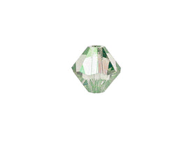 Swarovski Crystal, #5328 Bicone Beads 4mm, Chrysolite Opal AB 2X, Wholesale Packs - BeadPrism