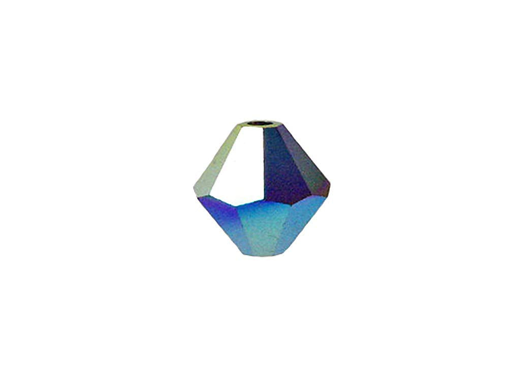 Swarovski Crystal, #5328 Bicone Beads 5mm, JET AB 2X, Wholesale Packs - BeadPrism