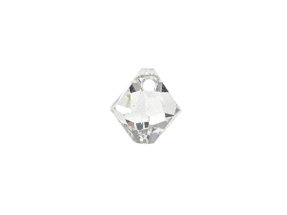 Swarovski Crystal, #6328 Top Drilled Bicone Beads 6mm, Crystal, Wholesale Packs - BeadPrism