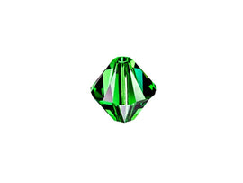 Swarovski Crystal, #5328 Bicone Beads 4mm, Dark Moss Green, Wholesale Packs - BeadPrism