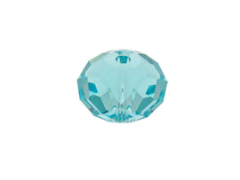 Swarovski 5040 Rondelle Crystal Faceted Beads Light Turquoise | 4mm | Small & Wholesale Packs - BeadPrism