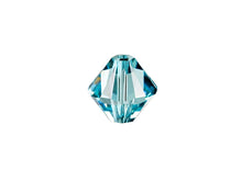 Load image into Gallery viewer, Swarovski Crystal, #5328 Bicone Beads 5mm, Light Turquoise, Wholesale Packs - BeadPrism