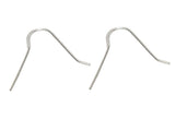 Wholesale Sterling Silver Earwire No Loop, Blank, Choose Package Size