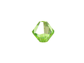 Swarovski Crystal, #5328 Bicone Beads 4mm, Peridot AB, Wholesale Packs - BeadPrism