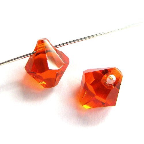 Swarovski Crystal, #6328 Top Drilled Bicone Beads 6mm, Hyacinth, Wholesale Packs - BeadPrism