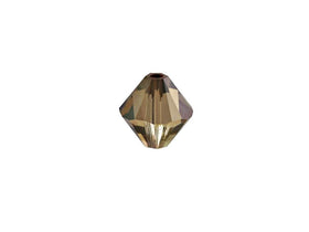 Swarovski Crystal, #5328 Bicone Beads 4mm, Crystal Bronze Shade, Wholesale Packs - BeadPrism