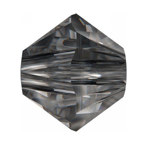 Swarovski Crystal, #5328 Bicone Beads 5mm, Crystal Silver Night, Wholesale Packs - BeadPrism
