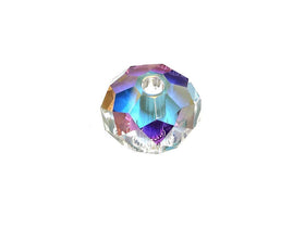 Swarovski 5041 Rondelle Crystal Faceted Beads Crystal AB | 18mm | Small & Wholesale Packs - BeadPrism