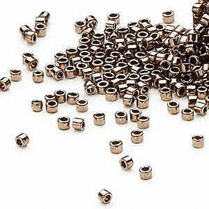 Pack of 50 gram METALLIC BRONZE Miyuki Delicas 11/0 Seed Beads Wholesale - BeadPrism