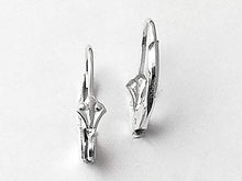 Load image into Gallery viewer, Wholesale Sterling Silver Leverback Earring Findings with Tulip Design, Choose Package Size - BeadPrism