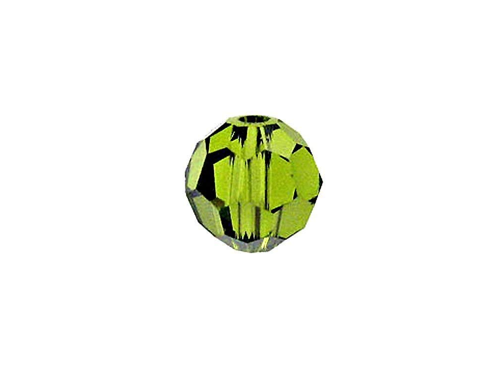 Swarovski 5000 Round Crystal Faceted Beads Olivine | 5mm | Small & Wholesale Packs - BeadPrism