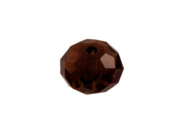 Swarovski 5040 Rondelle Crystal Faceted Beads Mocca | 8mm | Small & Wholesale Packs - BeadPrism