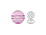 Swarovski 5052 Mini Round Beads, 8mm, ROSE | 12 Pack