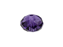 Load image into Gallery viewer, Swarovski 5040 Rondelle Crystal Faceted Beads Purple Velvet | 8mm | Small &amp; Wholesale Packs - BeadPrism