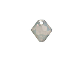 Swarovski Crystal, #6328 Top Drilled Bicone Beads 6mm, Light Grey Opal, Wholesale Packs - BeadPrism